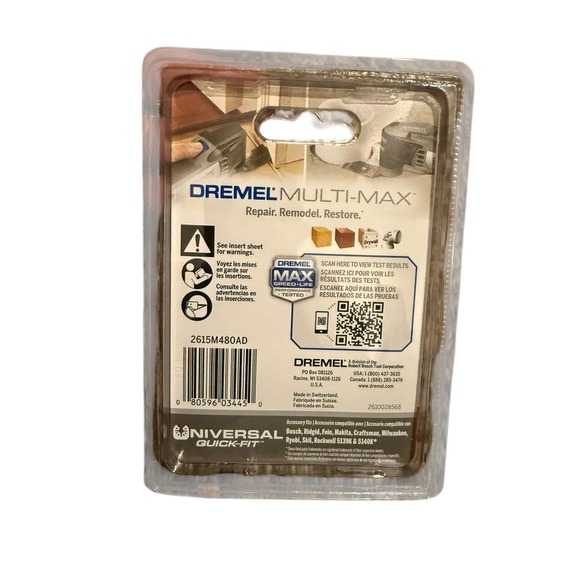 DREMEL Multi-Max‎ 3 pack of Universal cutting Blades MM480B - NEW - Picture 2 of 2